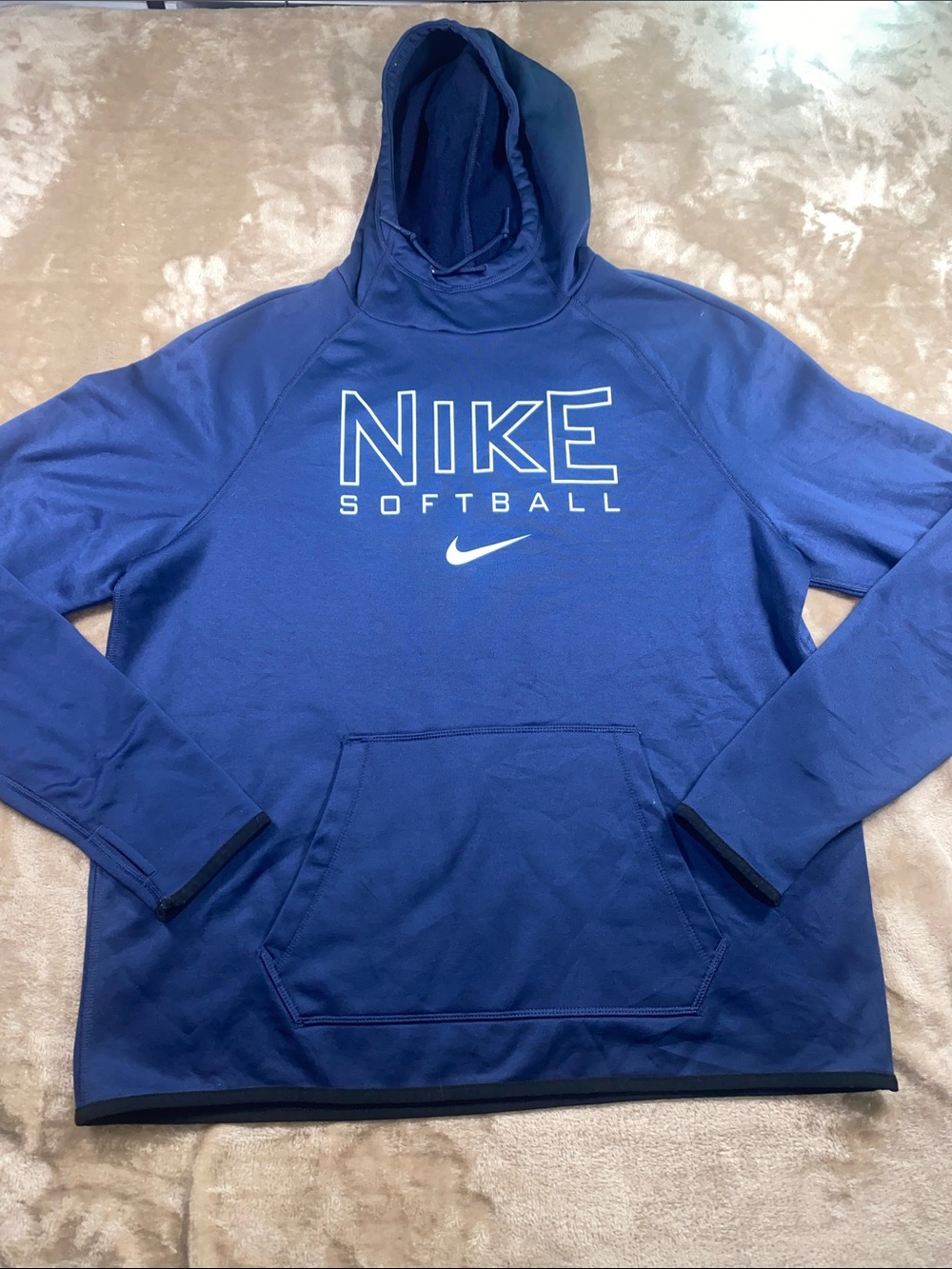 Nike Blue Softball Crewneck Hoodie